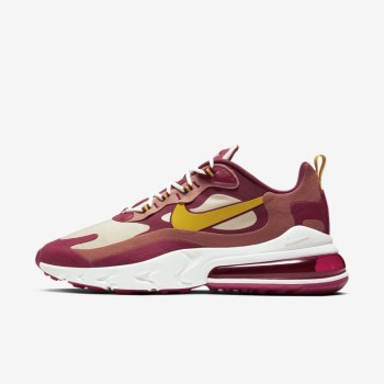 Nike Air Max 270 React - Férfi Utcai Cipő - Piros/Arany /